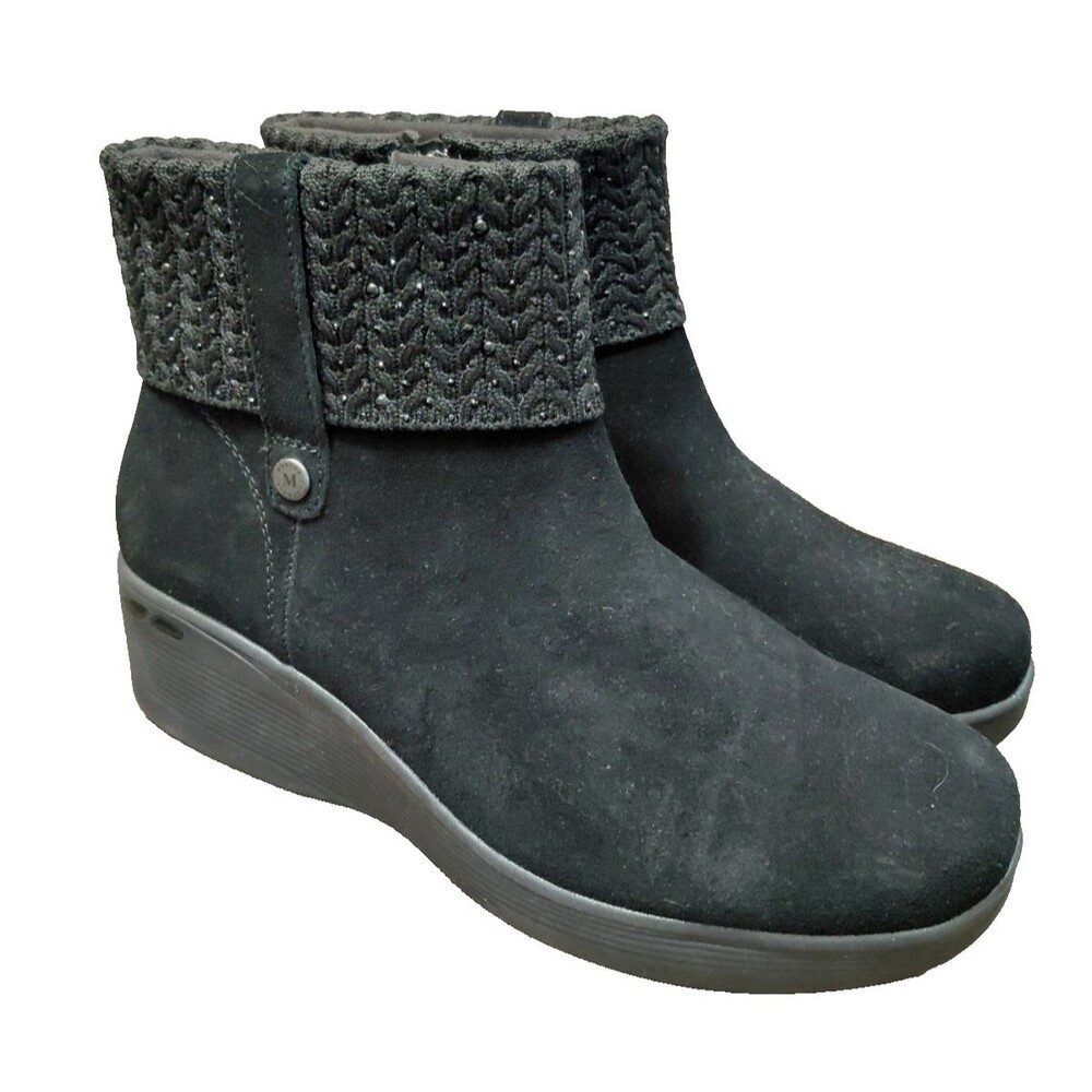 Martha Stewart x Skechers Women's Black Sz 9.5 Easy Going Booties Comfy Cool